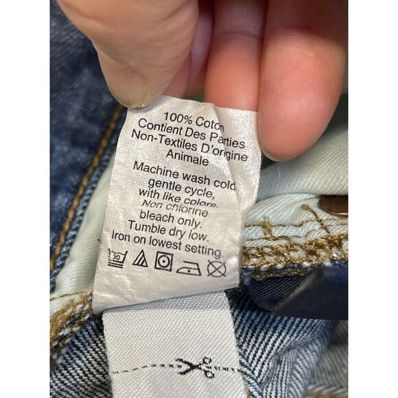 Rivet & Thread womens straight jeans sz 25 high waist Frey edge button fly denim - Picture 11 of 12